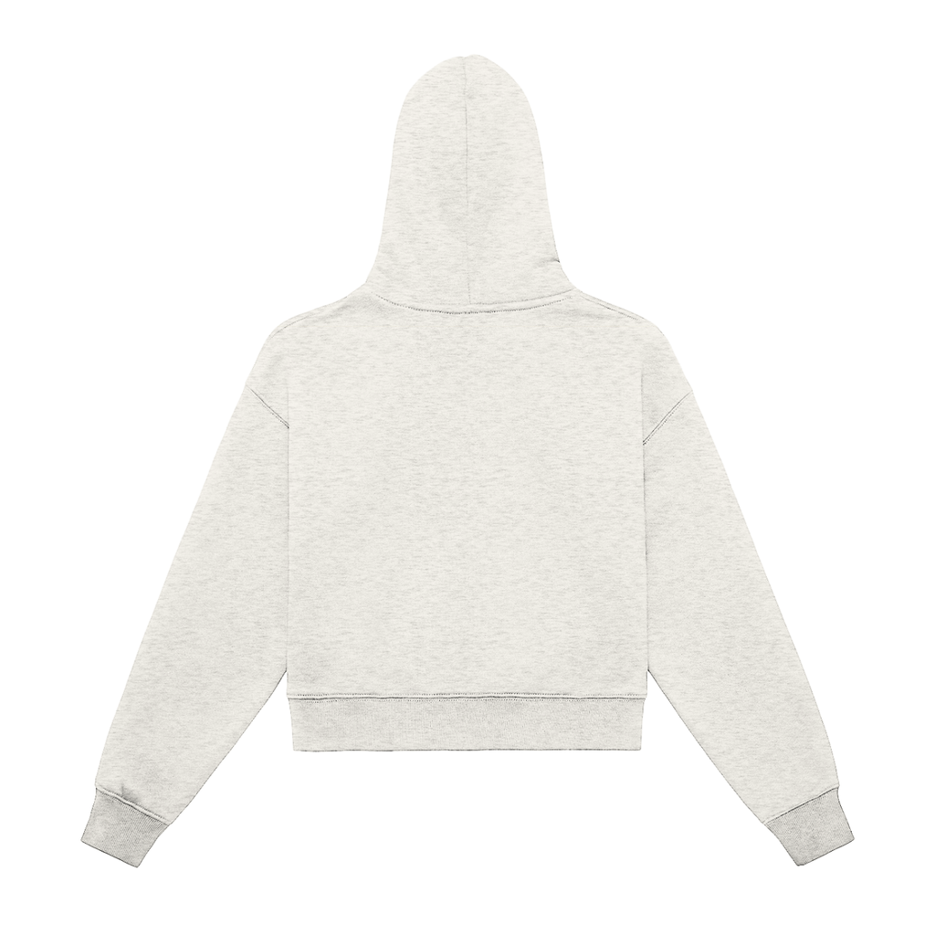 Rest Day Fleeced Zip-Up Cropped Hoodie