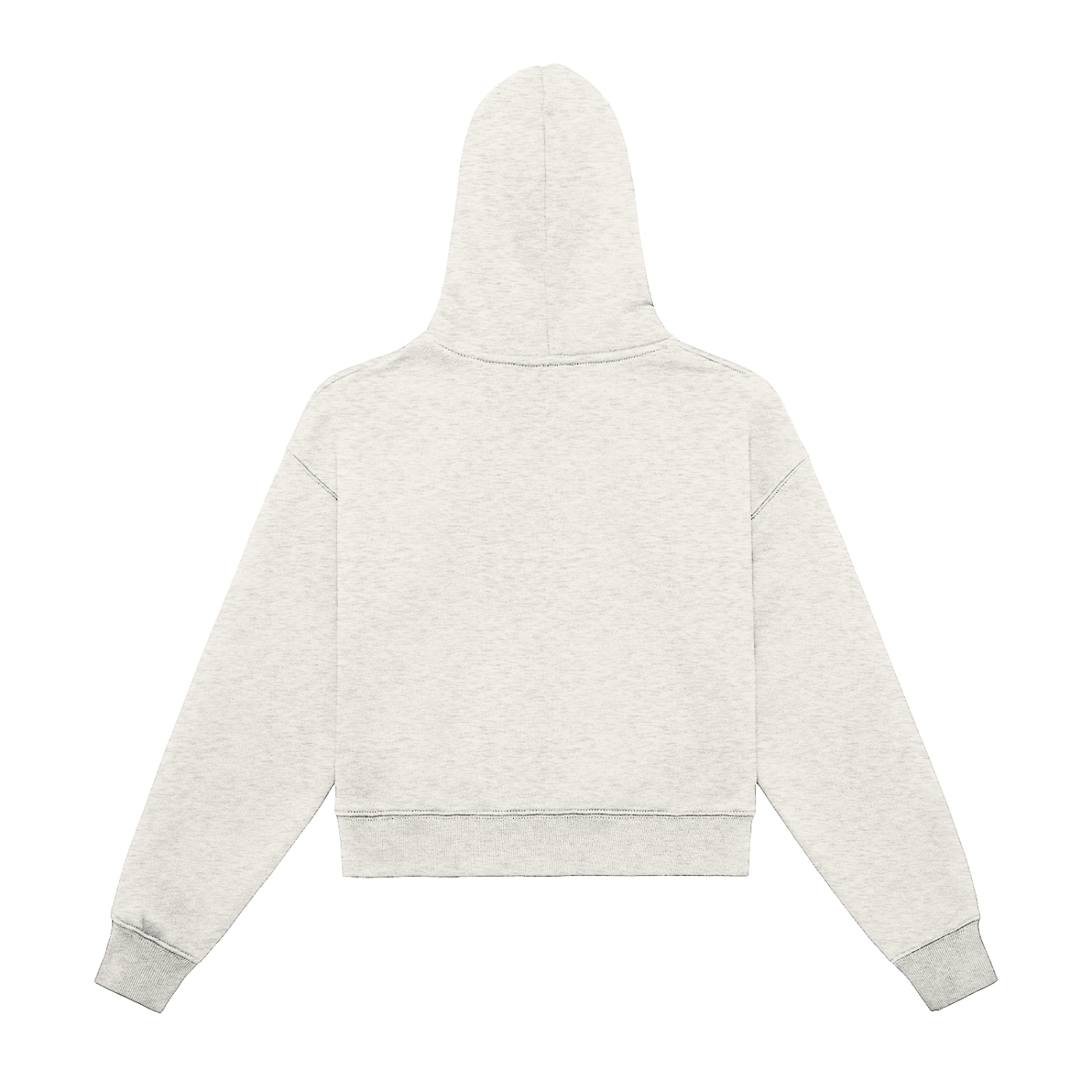 Rest Day Fleeced Zip-Up Cropped Hoodie