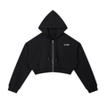Essential Cropped Zip-Up Hoodie