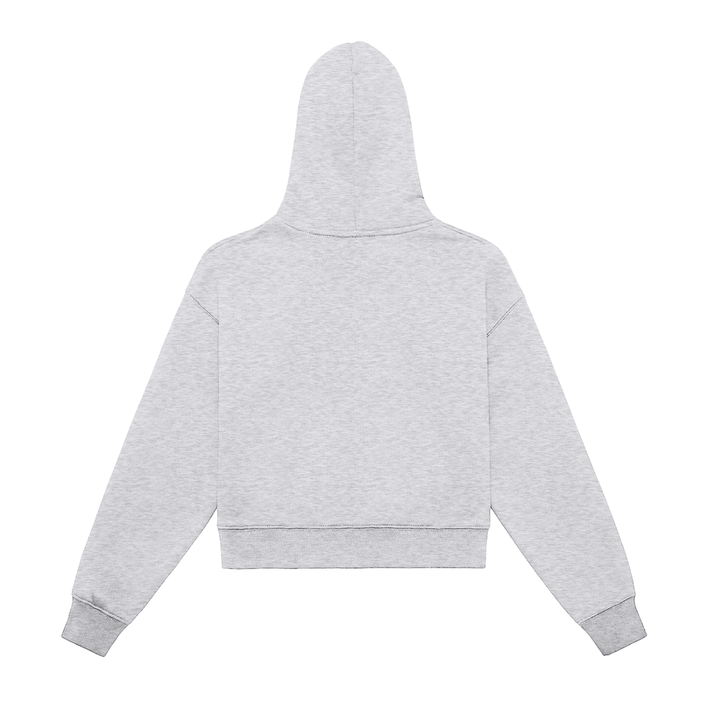 Rest Day Fleeced Zip-Up Cropped Hoodie