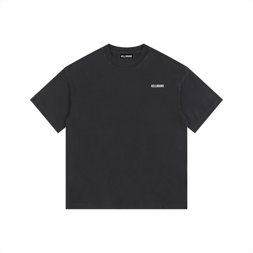 'We Remain' Vintage Washed Graphic Oversized Cotton T-Shirt