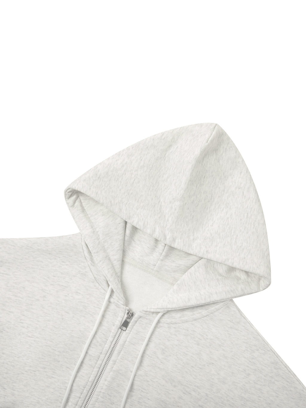 Essential Cropped Zip-Up Hoodie